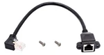Aaotokk 90 Degree Cat 6 Ethernet Cable Left Bend Angle RJ45 Female Shiel. Fixed Price $15.95.