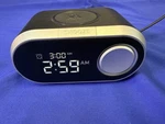 Atomi AT1201 Qi Wireless Charging Alarm Clock 10W Led Snooze Black. Fixed Price $12.00.