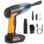 Rechargeable 4 1 Cordless Car Vacuum & Tire Inflator W/ Led Light Digital. Fixed Price $49.43.