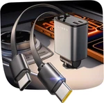 Lisen Retractable Car Charger Usb Upgraded Dual Type 75W Fast 4 In 1. Fixed Price $25.16.