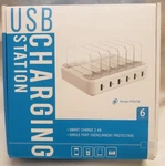 Soopii 6-PORT Usb-c Charging Station For Multiple DEVICES,2 Pd 20W Fast. Fixed Price $12.74.