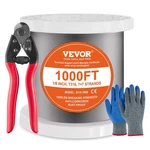 Vevor 1000FT Stainless Steel Cable 8 Inch Rust Resistant Wire Rope For Diy .... Fixed Price $138.90.