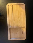 Uline Bamboo Tray Wireless Charger For Devices Used - Small Mark Discernable. Fixed Price $12.04.