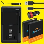 High-performance 2X 1520MAH Battery Car Charger Cable Alcatel Go Flip 4044W. Fixed Price $52.96.