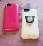 Lot- Mophie Juice Pack White /3300 + Plus Pink 2750 Case Iphone 6/6S. Fixed Price $26.00.