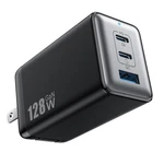 Usb Wall Charger,gan Iii 3-PORT Fast Charging Station,pd 128W, Black. Fixed Price $39.99.