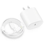 Cxx Fast Charger Phone, 20W Usb Block With Cable 6FT, White. Fixed Price $10.22.