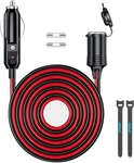 12V/24V Heavy Duty Cigarette Lighter Extension Cable, 156W/20A Male Plug To Fema. Fixed Price $16.49.