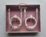 Two (2) Xo Poppy 4 Feet Cable Bundle Usb-c Office, Home, Auto. Fixed Price $15.56.