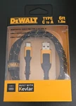 Dewalt Usb-c To Usb-a Reinforced Braided Cable 6FT/1.8M #DXMA1311348. Fixed Price $21.88.