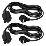 Elecan Flat Plug Extension Cord 8 Ft 2 Pack With Slim Space-saving Desig.... Fixed Price $29.15.