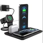 Qi Wireless Charger 4IN1 Fast Charging Station Dock For Mobile Phones, Airpods. Fixed Price $29.99.