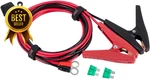 Battery Alligator Clips 3/8" Ring Terminal 30A 12V 24V 12AWG 6FT Cord. Fixed Price $24.68.