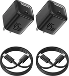 Baseus 45W Charger Block, 2 Pack Pps Fast Type With Usb-c.... Fixed Price $53.99.