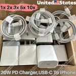 Lot Upgrade Super Fast Charger Type For Iphone 14 13 12 11 Pro Max Xr Xs 8. Fixed Price $31.05.
