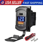 12-24V Dual Usb QC3.0 Pd Fast Car Charger Socket Power Outlet For Marine Boat Rv. Fixed Price $10.68.