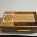 Darfoo DF19600 Bamboo Wireless & Usb Charging Station, Brown, 6-PORT, Qi,. Fixed Price $50.00.