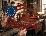 Personalized America 250TH Anniversary Gift 1776-2026 Patriotic Door Custom Fami. Fixed Price $27.90.