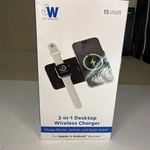 Just Wireless 2-IN-1 Charger Black. Fixed Price $10.17.