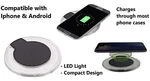 Apple Iphone & Android Compatible Gomovi By Vivitar Wireless Charger Black. Fixed Price $10.99.