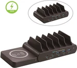 Techsmarter 100W 6-PORT Dual Usb Pd Charging Station With Wireless Charger. Fixed Price $59.99.