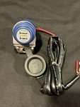 Cliff Top Motorcycle Usb Charger Waterproof Dual Port 4.6A 23W Aluminum Blue. Fixed Price $31.95.