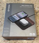 Nomad Base Station Hub Edition Qi Wireless Charging Leather - Walnut. Fixed Price $59.99.