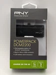 Pny Powerpack 2200 Rechargeable External Battery Black Usb. Fixed Price $10.00.