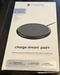 Mophie 10W Charge Stream Pad+ For Qi-enabled Smartphones Black New. Fixed Price $12.99.