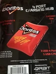 Doritos Nacho Cheese 4 Port Charging Hub 3 Usb-a, 1 Usb-c Nib $20. Fixed Price $13.00.