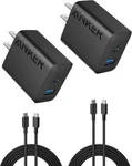 Anker Iphone 17/16 Charger, 2-PACK 20W Fast Usb Block, For 16/1. Fixed Price $33.84.