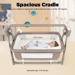 0-36 Months Electric Baby Crib Musical Cradle Infant Auto Swing W/ Safety Belt. Fixed Price $111.62.