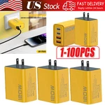 120W 4-PORT Usb Fast Wall Charger Block Cell Phone 16 15 13 11 X Ipad Lot. Fixed Price $26.23.