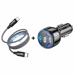 Car Charger Fast Charging 3 Port 90W Usb Pd Adapter With Type-c Cable. Fixed Price $15.99.