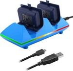 Moko Dual Controller Xbox 1 One Charging Station Blue Dock Rechargeable Battery. Fixed Price $11.45.