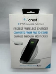 Crest Tylt Convertible Charging Pad Stand Fastest Wireless Charger White. Fixed Price $18.00.