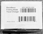 New Blackberry Folding Blade Travel Charger ASY-08332-004 *lot Of 2**. Fixed Price $10.00.