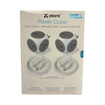 2 Pack Atomi Power Cube Surge Protector Usb-c Charging Station. Fixed Price $20.00.