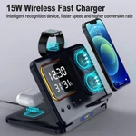 15W Wireless Charging Stand With Led Alarm Clock Fast Dock. Fixed Price $48.62.