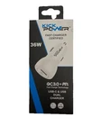 Kick Power Dual-port Charger With 36W Usb-c And Fast Charge. White New. Fixed Price $7.59.