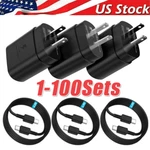 25W Type Usb-c Fast Wall CHARGER+6FT Cable For Samsung Galaxy S20 S21 5G Lot. Fixed Price $559.69.