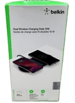 New Belkin 10W Qi Dual Wireless Charging Pad - Black (WIZ002TTBK). Fixed Price $16.99.