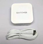 Ravpower 65W Pd 2-PORT Usb Type & RP-PC133 Fast Wall Charger White. Fixed Price $30.79.