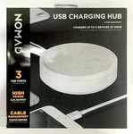 New Nomad White 3 Port Usb Fast Charging Hub With Cable Management. Fixed Price $13.25.