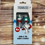 Peanuts Snoopy Christmas Usb-c Cable Holiday Wreath Orbit CC4FTCPM52. Fixed Price $10.00.