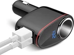 100W Cigarette Lighter Socket Splitter, Car Charger Adapter, Dual Usb Black. Fixed Price $18.83.