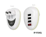 4-PORT 2.5AMP Usb Device, Phone, MP3, Tablet, Wall Charger W/ Folding Power Plug. Fixed Price $24.99.