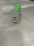 Green Belkin Portable Charger, Dual Usb-a Ports. Fixed Price $9.99.