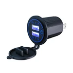 12V Motorcycle Cigarette Lighter Socket Dual Usb Port Fast Charger Power Adapter. Fixed Price $15.21.