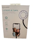 Aduro U-stream Jr Twins Home Streaming Studio-clip And Dual Ring Lights-black. Fixed Price $14.95.